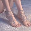 Exotic Tassel Multi-layer Anklet Pure Desire Instep Os Retro Court Style Pendant Sexy Foot Control