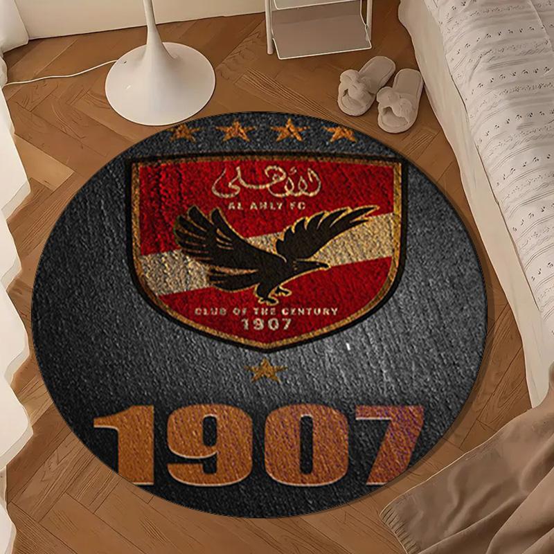 Al-ahly Fc Round mat, Anti-slip Circle Carpet Chair rug For livingroom,Bedroom, doormat home decor Gift Christmas Gifts
