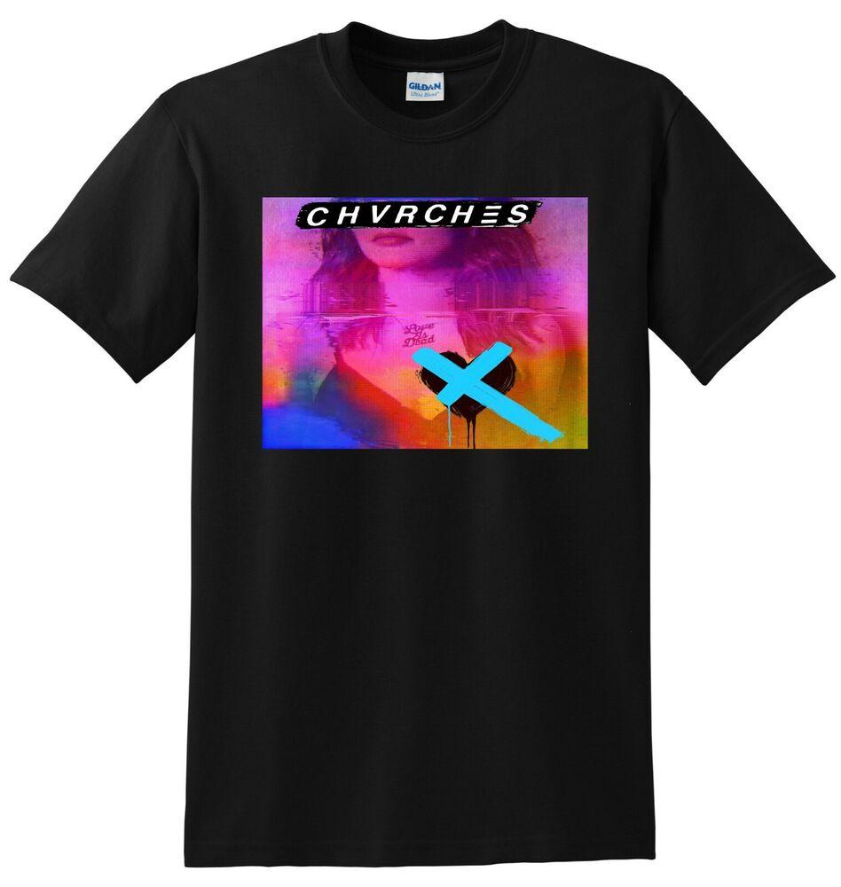 ФУТБОЛКА CHVRCHES love is dead винил обложка CD S-5XL Унисекс Футболка