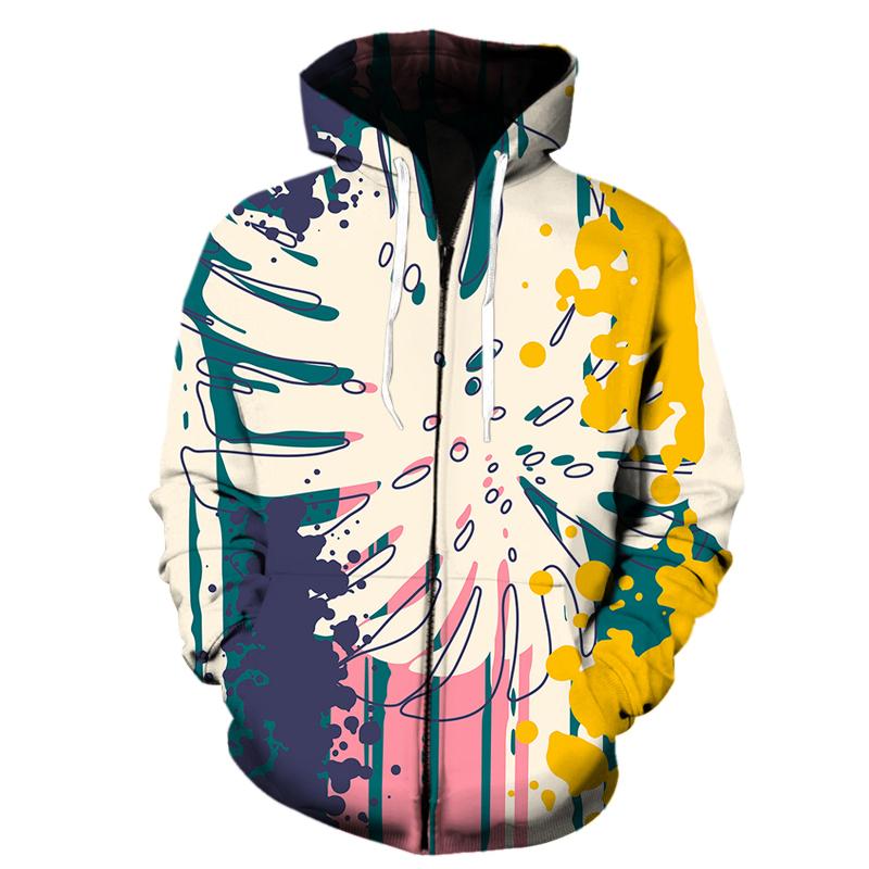 Пуловер с 3D принтом граффити для мужчин и женщин с капюшоном, повседневная толстовка на молнии с длинными рукавами, верхняя одежда унисекс, уличная одежда, мужские толстовки