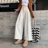Wide-leg Pants for Women In Autumn and Winter New High-waist Drooping Loose Slim Curly Straight-leg Casual Nine-point Pants
