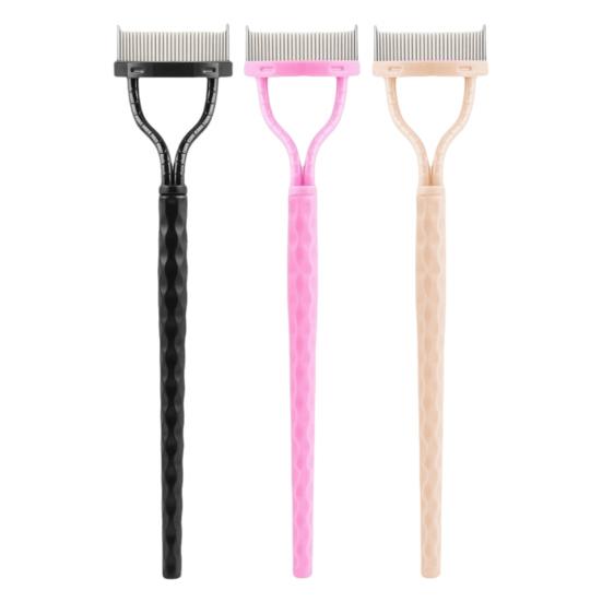 Расческа для ресниц Портативный разделитель для ресниц Расческа для туши для ресниц Косметические кисти Инструмент для легкого разделения Эффективная щеточка для ухода за бровями