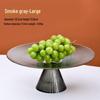 ZISIZ Stylish Glass Pedestal Fruit Plate