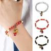 Fashion Butterfly Pendant Beads Bracelet Women Bangle Jewelry Party Gift