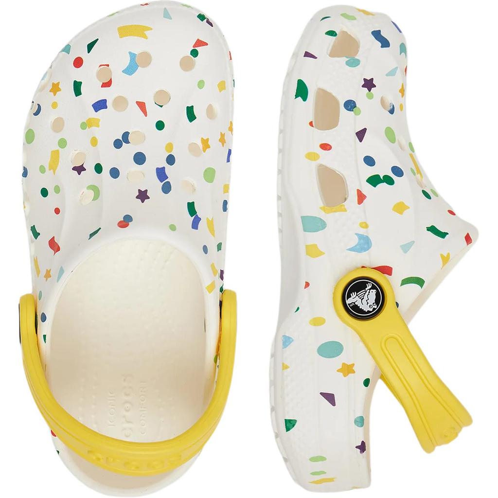 Crocs Baya SEASONAL PRINTED Anti Slip Wear Resistant Low Top Children's Sandals White Kids'