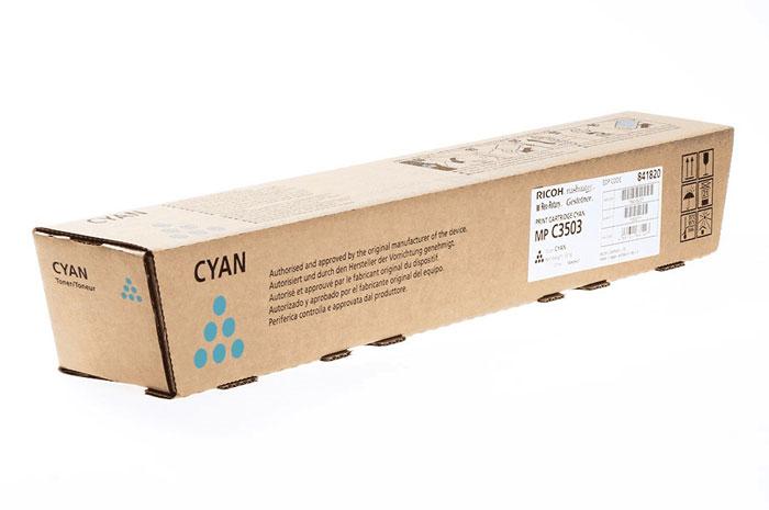 Original Cyan Toner Ricoh AF MPC3003, MPC3004, MPC3503, MPC3504, MPC4504, MPC5504, MPC6004 (841820)
