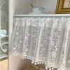Короткие белые кружевные шторы, полузанавески для кабинок, декоративные оконные шторы, шторы для дома, кухонные принадлежности для гостиной
