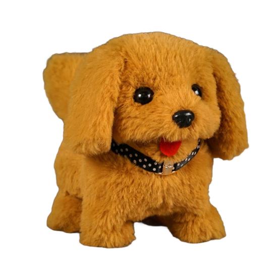 Детская электрическая плюшевая игрушка-собака, ходящая, лающая, виляющая хвостом, интерактивная игрушка-щенок, плюшевая игрушка, образовательная игрушка-симулятор животного для малышей, мальчиков и девочек