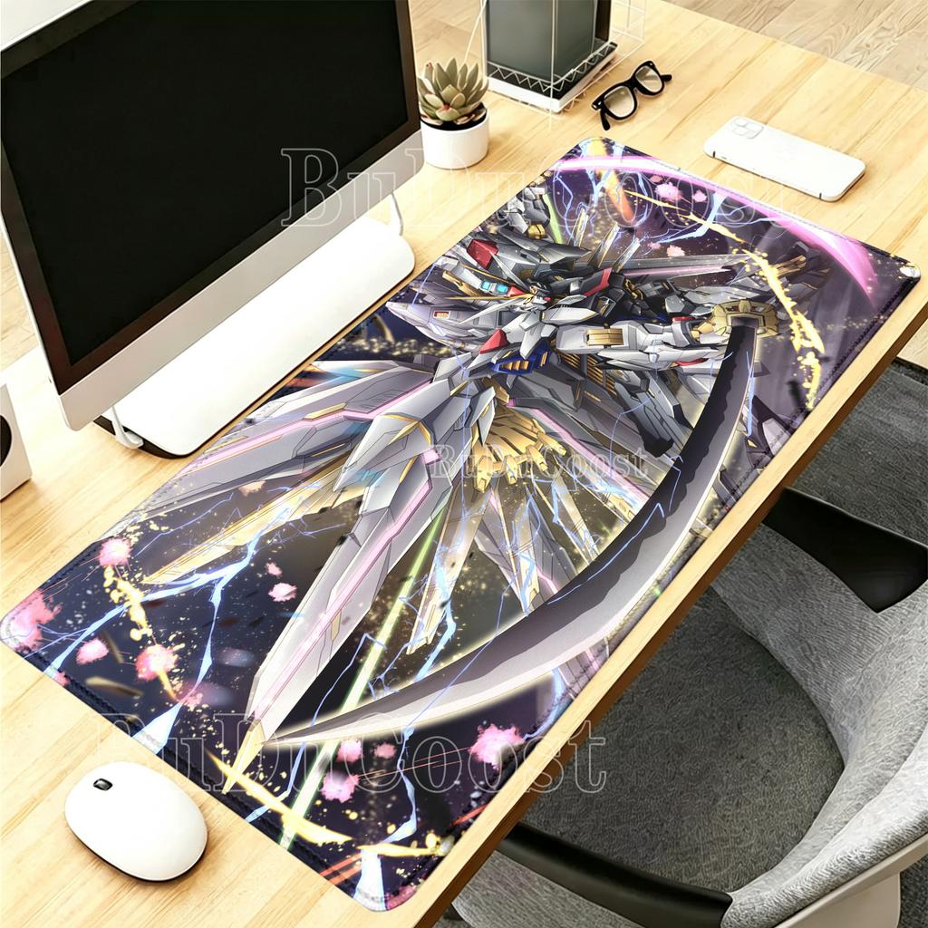 Strike Gundam GAT-X105S Коврик для мыши Аниме Игровой Компьютерный Клавиатура Мышь Коврик Офис HD печать оверлок XXL Нескользящая основа Коврик для стола