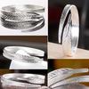Women's Vintage Simple Angel Feather Bangle Adjustable Opening Cuff Bracelet