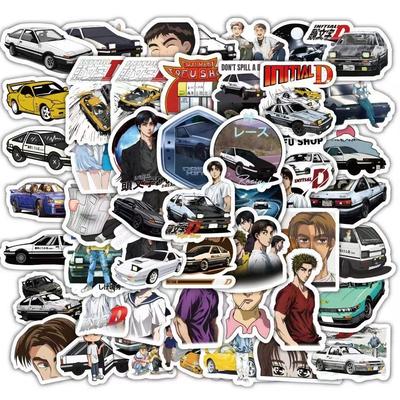 10/50 шт. Наклейки Initial D Наклейки в стиле граффити для DIY Багажа Ноутбука Скейтборда Мотоцикла Велосипеда