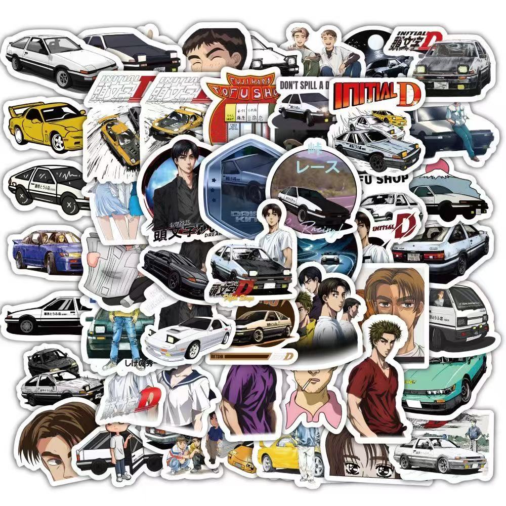 10/50 шт. Наклейки Initial D Наклейки в стиле граффити для DIY Багажа Ноутбука Скейтборда Мотоцикла Велосипеда