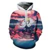 Spring Autumn Men Print 3D Cartoon Naruto Uzumaki Long Sleeve Hooded Hoodies Sweatshirts