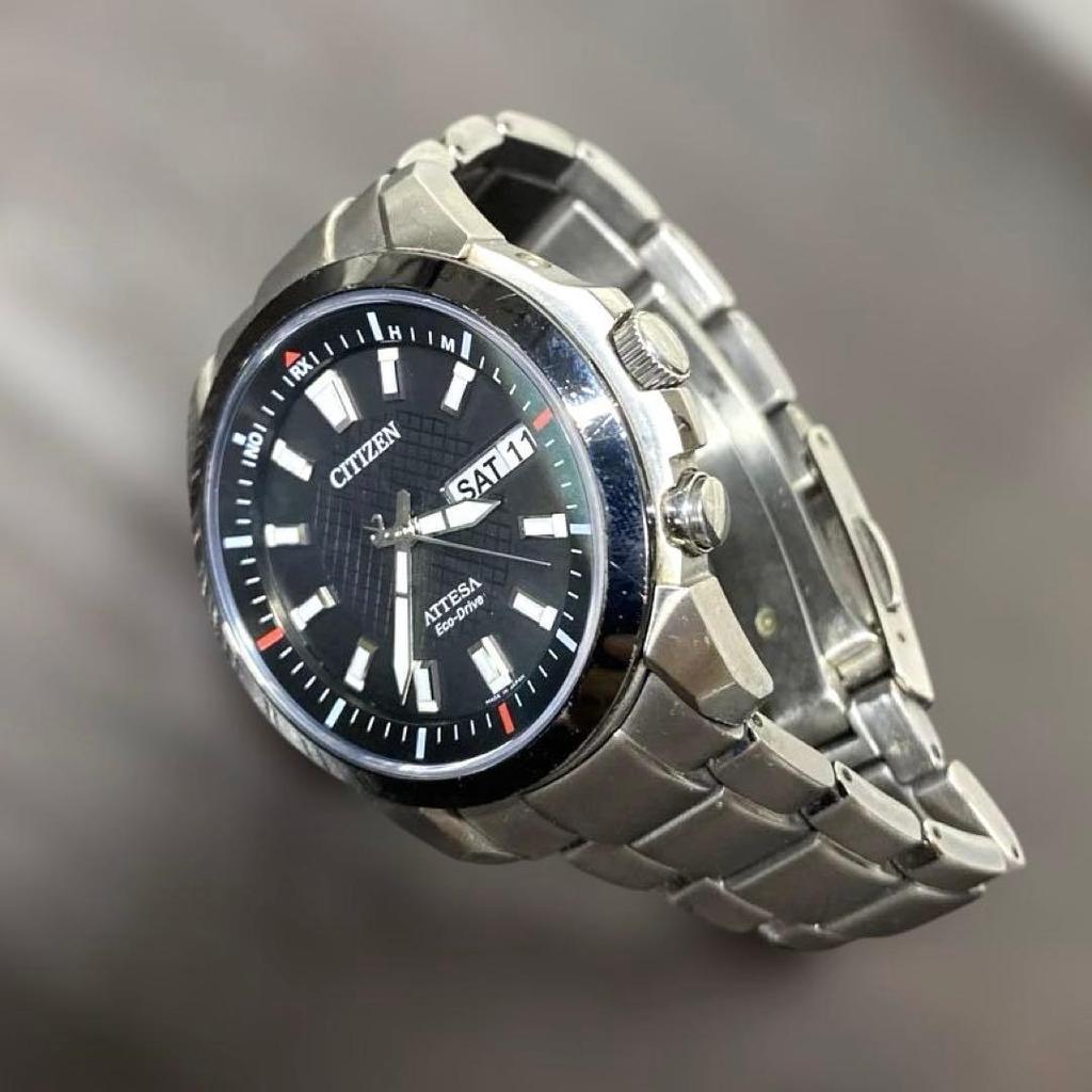Б/У [Рабочий продукт] CITIZEN/Citizen Atessa H110 Радио-солнечные Титановые