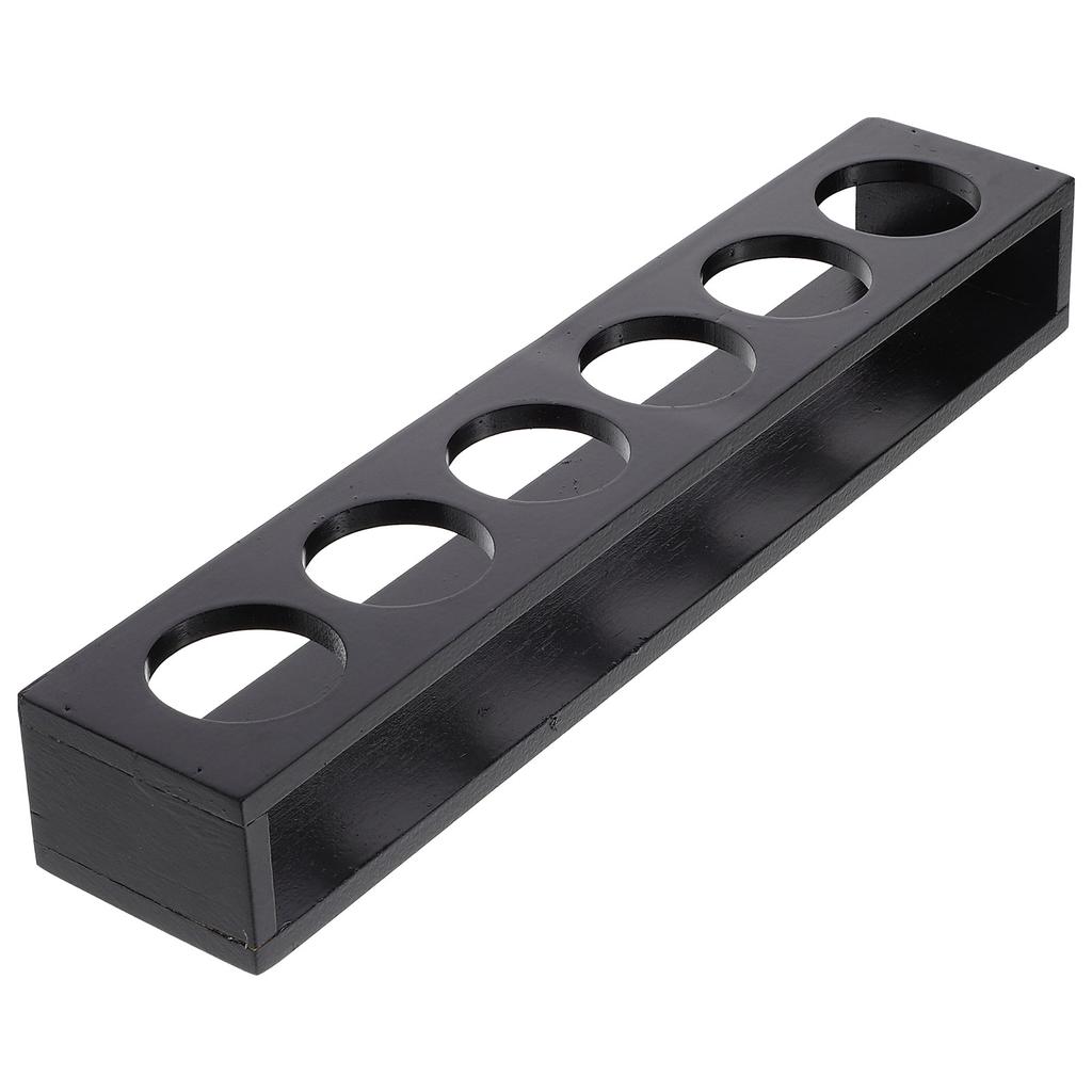 Деревянный держатель-подставка для стопок-шотов для бара, органайзер, поднос, стойка для хранения стаканов из натурального дерева с маленькими отверстиями