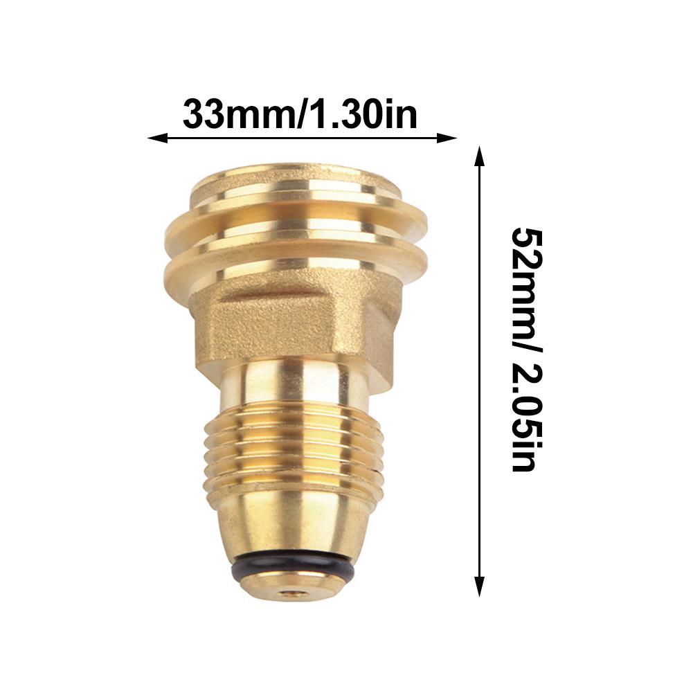 Пропановый баллон LP ПОЛ Сервисный клапан к QCC Выходу Латунный адаптер Деталь Кемпинг На открытом воздухе Пропановый заправочный разъем Адаптер для газовой плиты