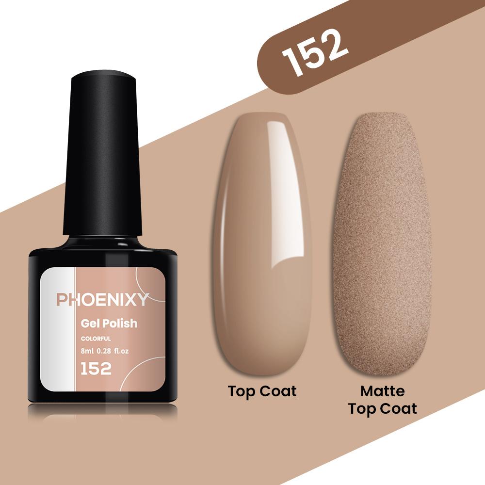 PHOENIXY, 8 мл, однотонный гель-лак для ногтей, замачиваемый цветной гель телесного цвета, розовый, фиолетовый, долговечный лак для ногтей, УФ-светодиодный лак для дизайна ногтей