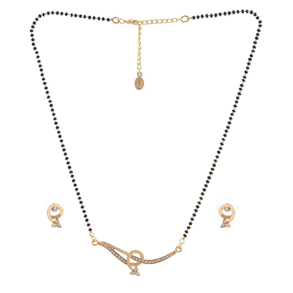 Комплект колье Estele Mangalsutra из 24-каратного золота в обертке