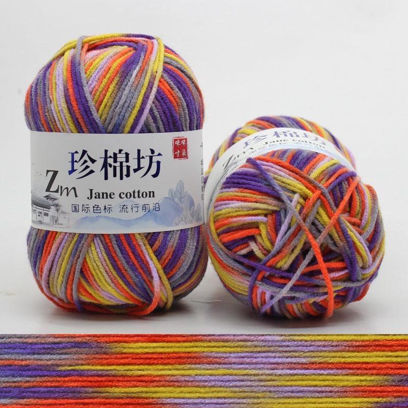 10 шт. Конфетный цвет DIY Плетеная корзина Хлопковая пряжа Ручное вязание Крючком Плед Тряпичная кукла Пряжа для вязания крючком