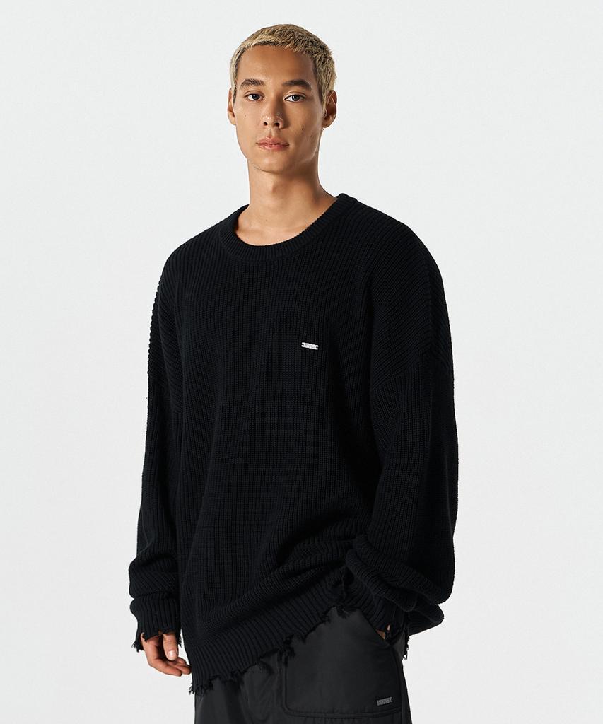 HDEX Damage Pullover Knit (Black)