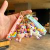 Colorful Horse Cartoon Colorful Unicorn Keychain Pendant Exquisite Girls Backpack Keychain Cute Pendant