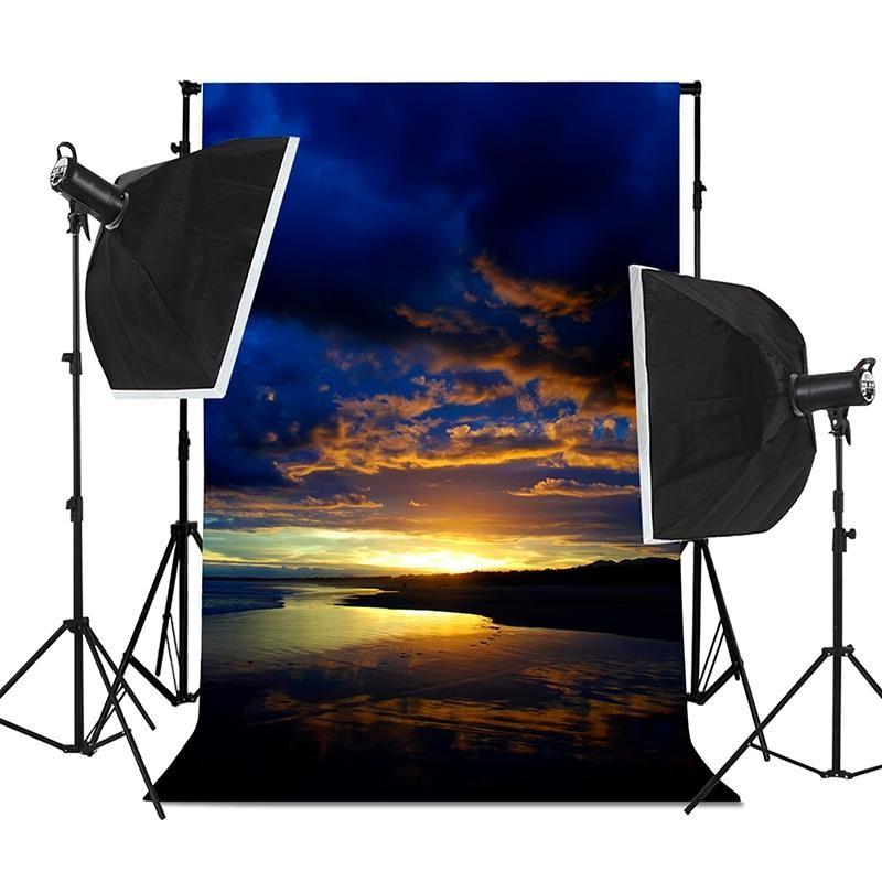 Задний фон с видом на морской пляж на закате, реквизит для фотосъемки, для домашнего декора, вечеринок, студий, торжеств на открытом воздухе, свадьбы