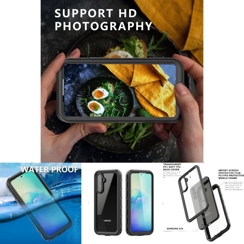 Для Samsung Galaxy A54 5g Водонепроницаемый Ударопрочный Защитный Чехол С Противоскользящим Дизайном Для Повседневного Использования