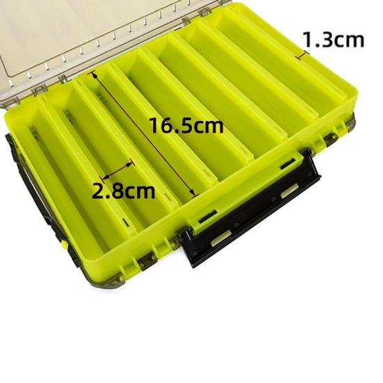 Отличная коробка для рыболовных приманок, портативный магазин с двусторонним открытием, рыболовный инструмент