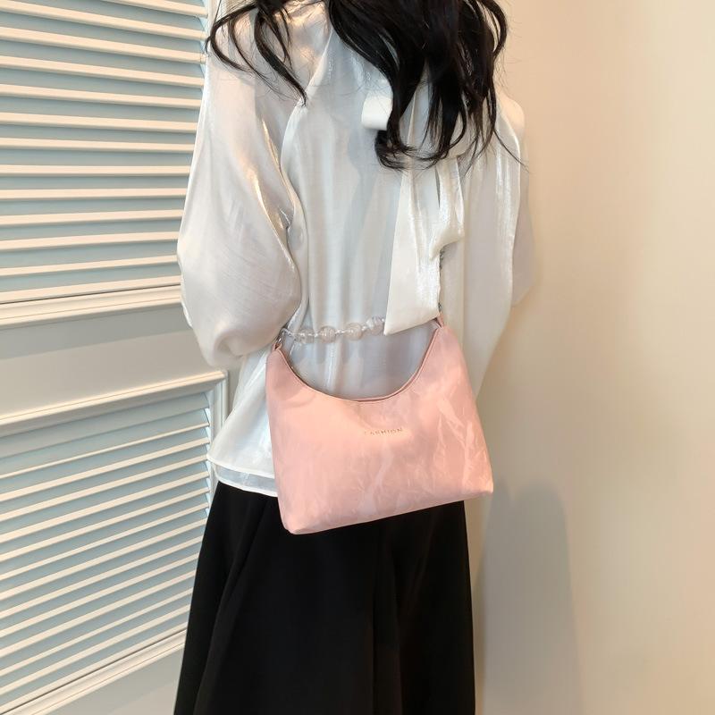 Новая летняя нишевая сумка с бисером, сумка через плечо на одном плече, маленькая сумка-цепочка, женская сумка-ведро в корейском стиле