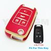 TPU Smart Key Case For Chevrolet Car Key Fob for Chevrolet Chevy Cruze Malibu Camaro Aveo Equinox Impala Sonic 2 3 4 5 Buttons