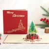Foldable Christmas Tree Greeting Card Wishing Message Card Appreciation Card  New Year