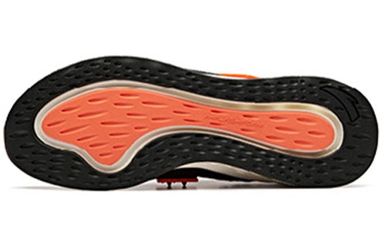 Men's Sneakers Anta Comfortable Cushioning Low top Running Shoes Men's Black Orange