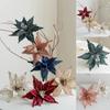 Flower Head Artificial Christmas Flowers Multi-color Xmas Tree Ornaments  Party Supplies