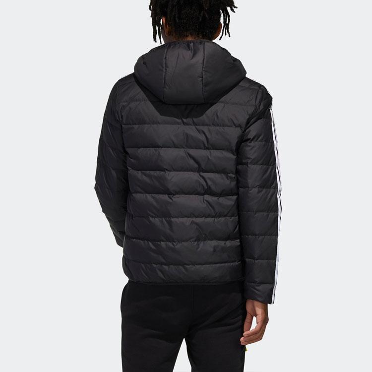 Adidas Neo ветрозащитный теплый повседневный пуховик с капюшоном мужская верхняя одежда черный GJ8784