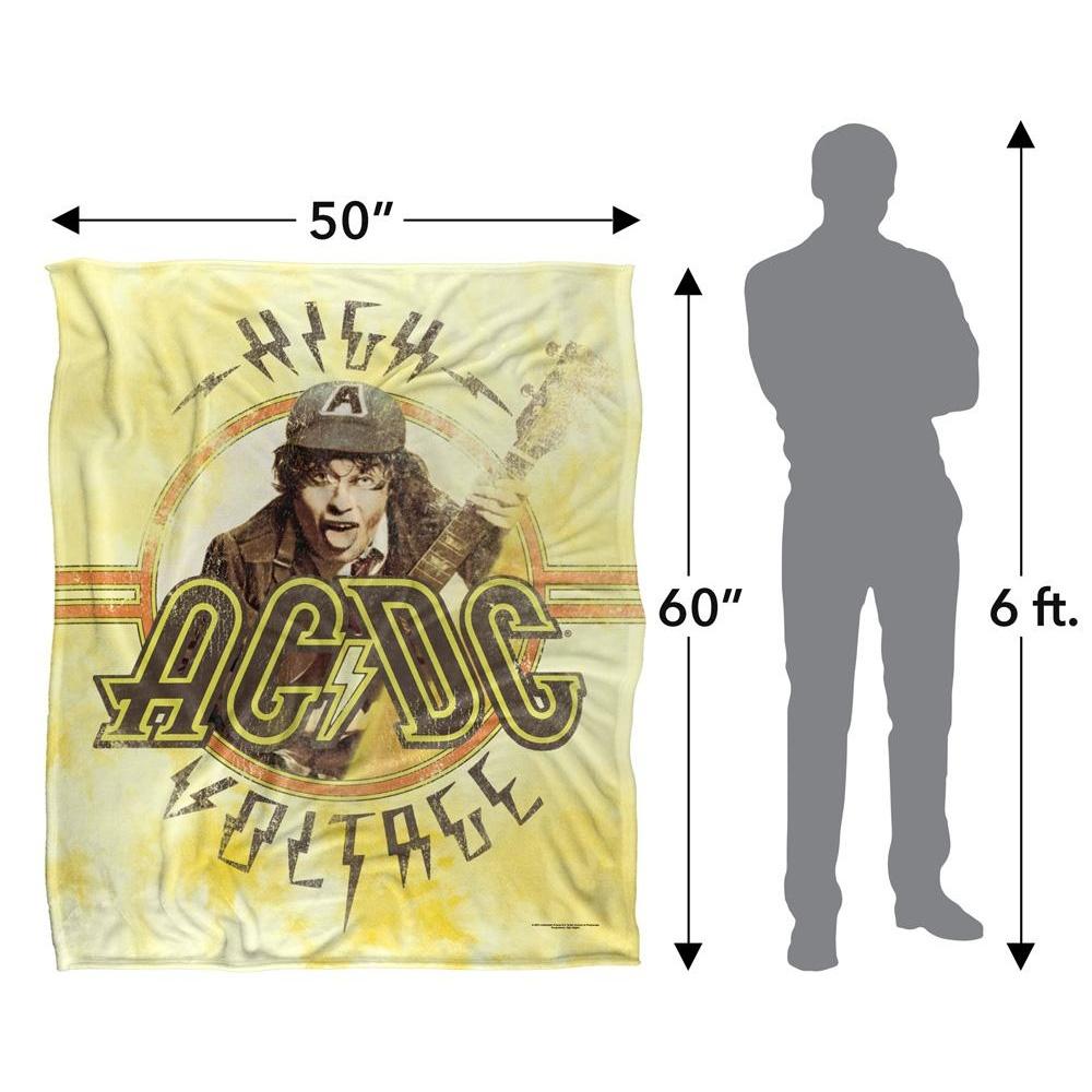 AC/DC High Voltage Silky Tie Dye Supersoft Blanket