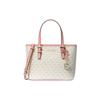 Mk Jet Set Classic Monogram Сумка-тоут на молнии Женские сумки-тоут Золотой Белый Розовый 35T9STVT0B-PRIMROSE-MULTI