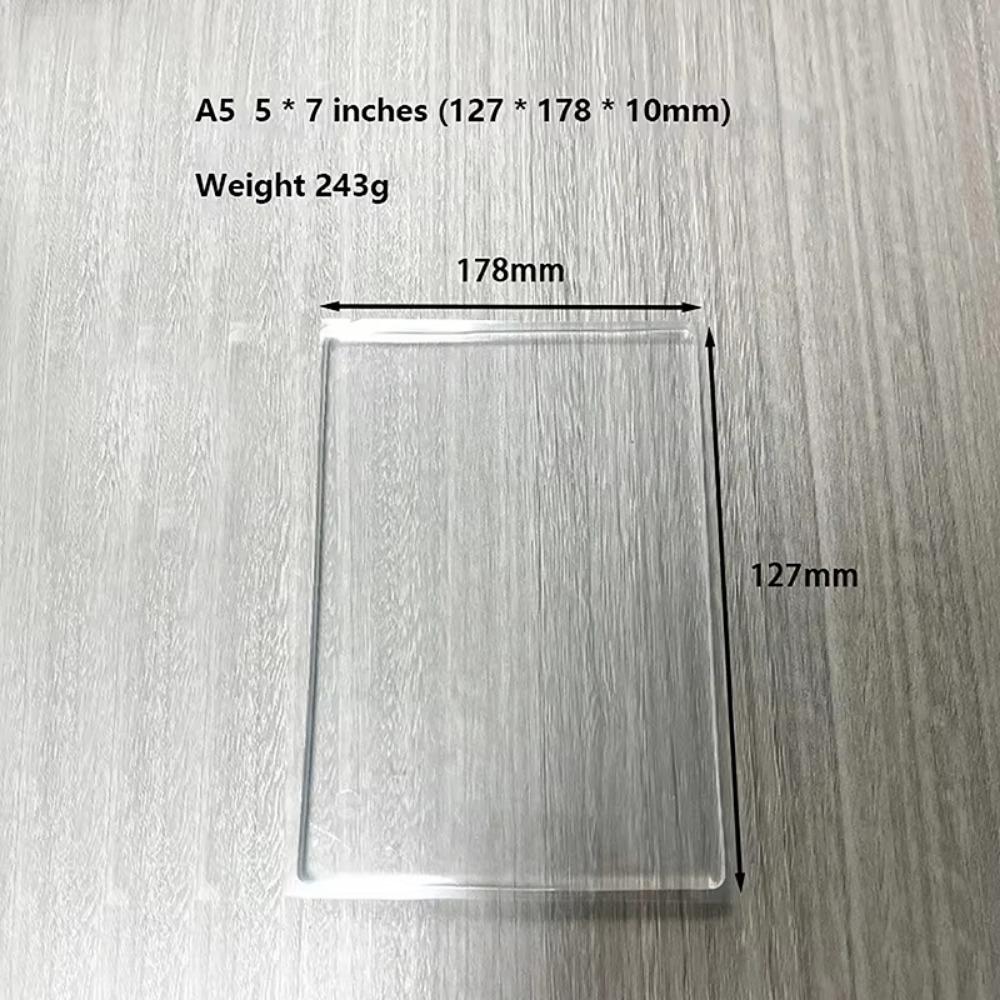 Прозрачная гелевая печатная пластина Силиконовый гель Искусство Прозрачная пластина Новая гелевая пластина Скрапбукинг Искусство