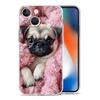 Чехол для телефона iPhone 17 Air Cases iPhone 16 15 12 13 14 Pro Max SE 7 8 Plus iPhone11 Прозрачный Мягкий Чехол Французский Бульдог Собака Питомец
