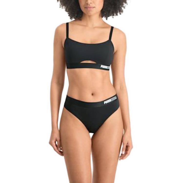 Puma Женский спортивный топ с padded вставками 1 шт. Спортивное нижнее белье женское Черный 935297-01