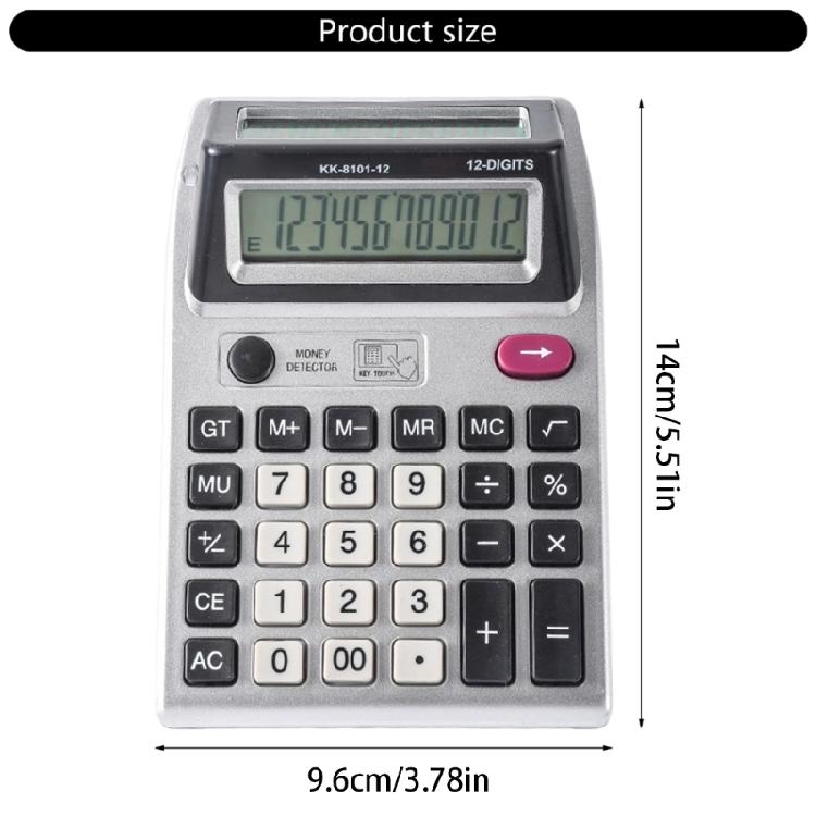 Professional Double Screen Calculator 12 Digits Accuracy Durability ABS Build For Team Meetings And Budget Management