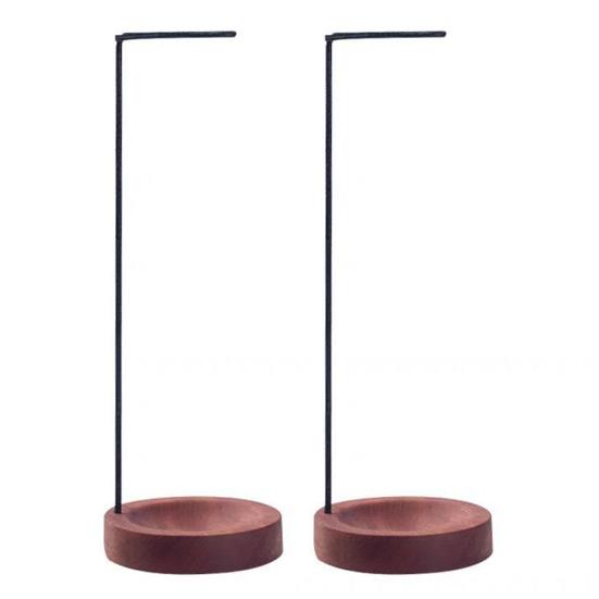 Upside Down Incense Burner Metal Frame Incense Stick Holder with Wooden Base Round Incense Tray for Home Decor Yoga Meditation