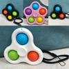 Игрушки для снятия стресса для детей и взрослых, сенсорные игрушки для аутистов, простые игрушки-непоседы с ямочками, брелок