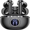 Black:Wireless Earbuds, 50hrs Playtime Bluetooth Earbuds Built In Noise Cancellation Mic With Charging Case, Bluetooth Headphones With Stereo Sound, I