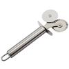 1 Pcs Double Roll Pizza Stainless Steel Knife Pasta Cutter Pasta Pasta Round  Lace Pizza