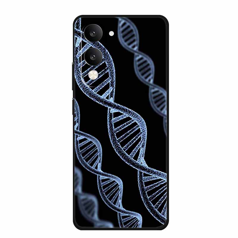 Для Vivo Y29T Y29s Чехол Y 29 T S Чехол Цветы Черный Силикон Мягкая Задняя Крышка Для Vivo Y19s GT 5G iQOO Z10 Lite Чехол для Телефона Funda