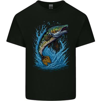 Jumping Pike Fish Fishing FisherUnisex Unisexs Light Cotton TShirt