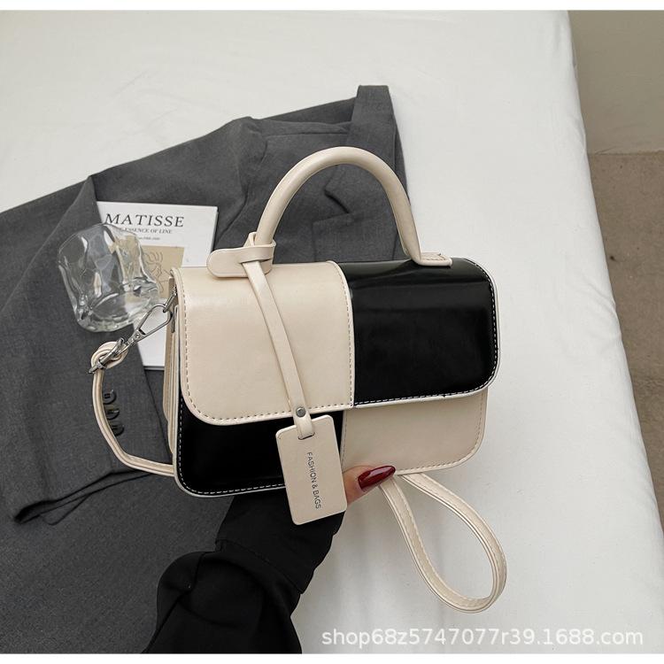 French Fashion Foreign Style Portable Small Bag Women's New Niche Texture Small Square Bag 2025 Simple Casual Messenger Bag