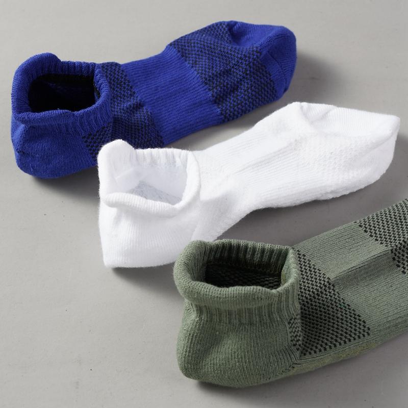 Men's Breathable Sports Socks Thick Towel Bottom Shock-absorbing Ankle Socks Mesh Sweat-wicking Basketball Socks