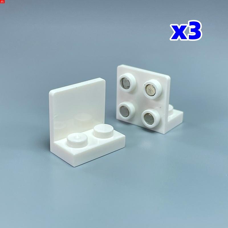 Магнитные кубики MOC для холодильника 2x4 1x2-2x2 с наклейками, развивающие конструкторы, игрушки для детей, рождественские подарки