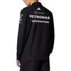 adidas X Mercedes-Amg Petronas F1 Team Ss25 Модная Универсальная Удобная Футболка с Длинным Рукавом на Молнии Половинной Длины Мужские Топы Черный JV5745